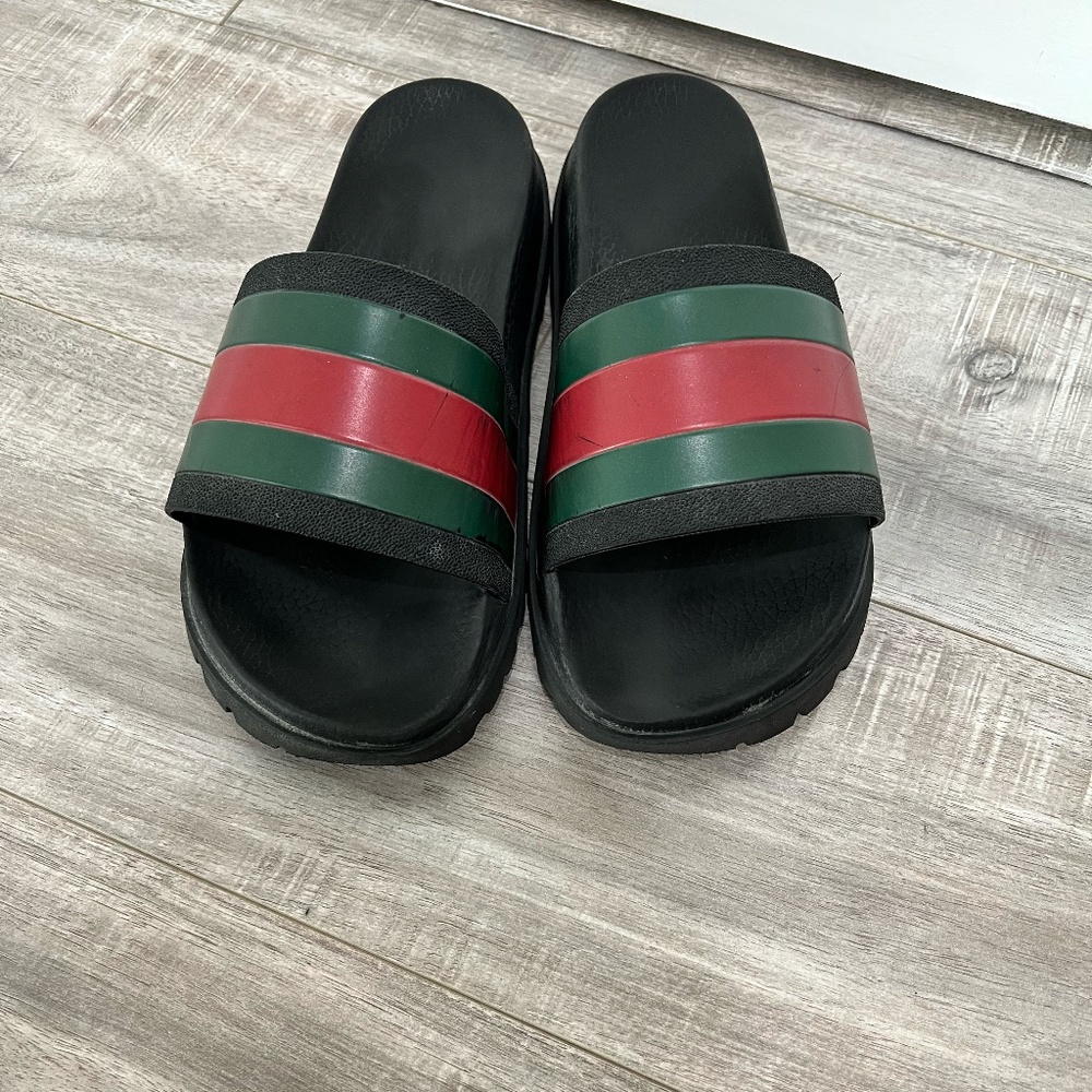 Black Gucci Slides